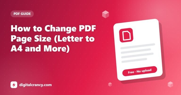How to Change PDF Page Size (Letter to A4 and More)