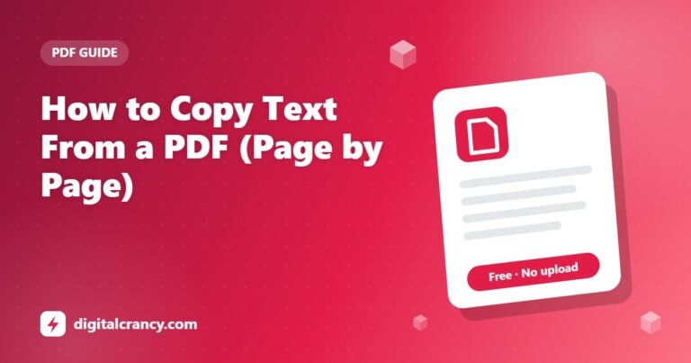 How to Copy Text From a PDF (Page by Page)