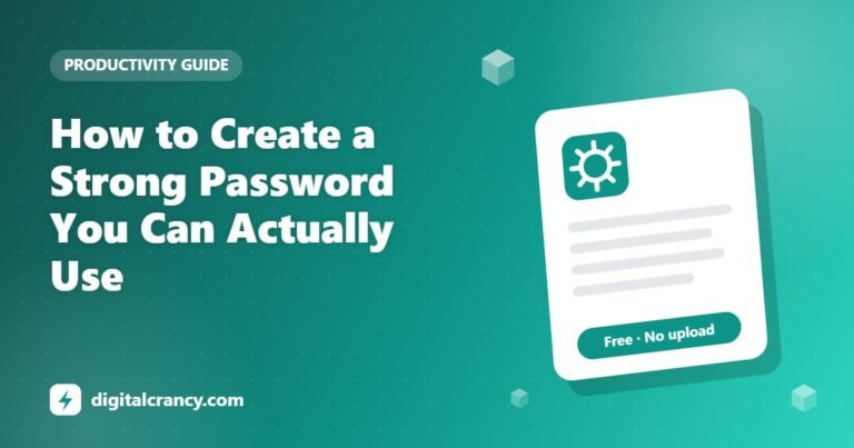How to Create a Strong Password You Can Actually Use
