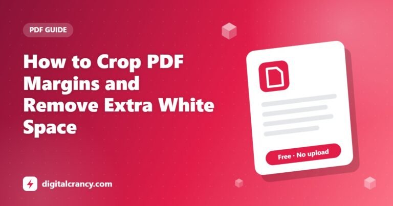 How to Crop PDF Margins and Remove Extra White Space