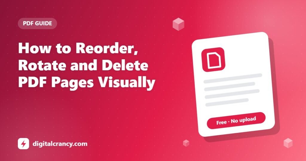 How to Reorder, Rotate and Delete PDF Pages Visually